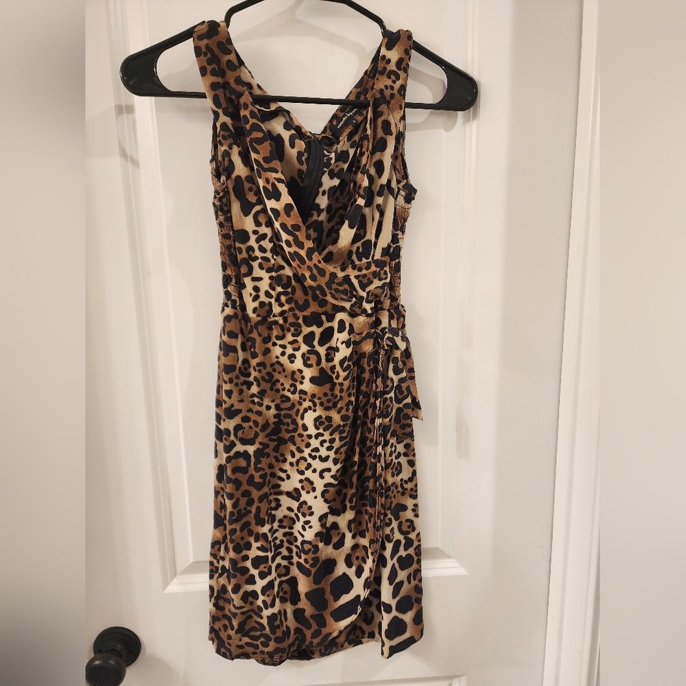 Nanette Lepore Leopard Print Silk Dress
